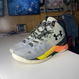 UNDER ARMOR Curry 2 Charged SHARPENS IRON MENS ATHLETIC BASKETBALL SHOES 10.5